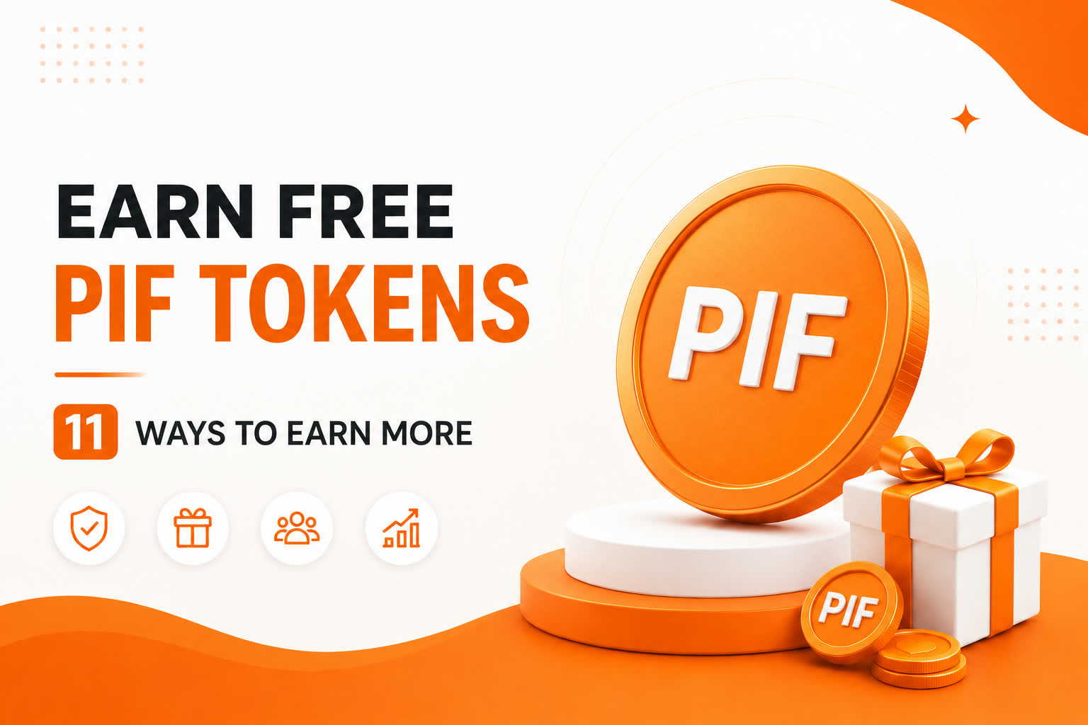Discover 11 ways to earn free PIF Tokens on TheBenefactor, including security rewards, daily rewards, referrals, Learn & Earn quizzes, social tasks, bug bounties, and more.